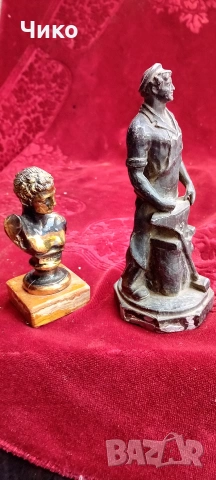 2бр стари статуетки, снимка 3 - Антикварни и старинни предмети - 54601712