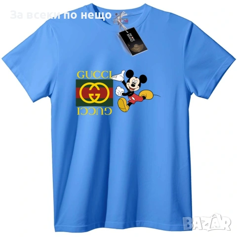 Gucci Mickey Mouse Унисекс Тениска👚👕Дамска Тениска👕Мъжка Тениска👚👕Детска Код No One Brand, снимка 2 - Тениски - 54979114