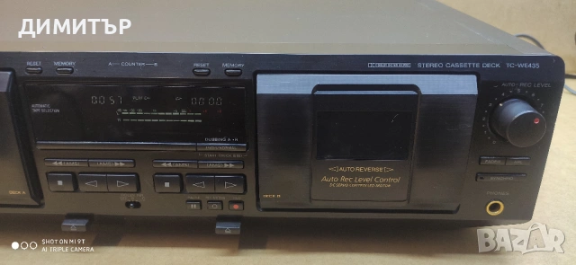 Двукасетъчен дек Sony TC-WE435, снимка 3 - Декове - 54414364