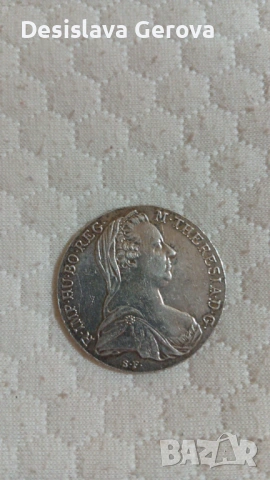 Сребърна монета проба 0,833 1 талер 1780г.