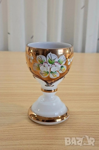 Бохемски сервиз с графа и 6 чаши, снимка 5 - Сервизи - 54386771