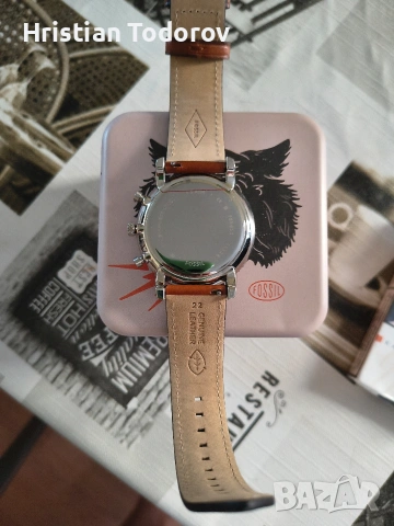 Чисто нов часовник Fossil Neutra Chronograph (FS5453), снимка 5 - Мъжки - 54316369