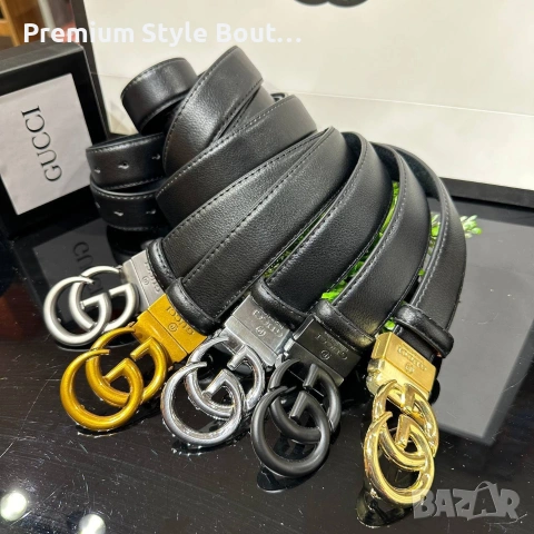 колани от естествена кожа в кутия Gucci , снимка 2 - Колани - 54004614