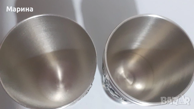 Комплект за вино и ракия от калай Antik*Vintage #92, снимка 17 - Антикварни и старинни предмети - 52405033