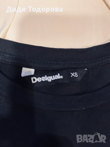 Оригинална черна тениска Desigual ”We Are Animals”, снимка 2 - Тениски - 55468397
