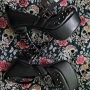 "Gothic Pumps" High Heel black by Ocultica Spine Гигър, готик+подарък!к обувки на висок ток, снимка 7