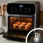 Еър фрайър и фурна 2-в-1 , XXL Капацитет 8.5L, 1350W, 10 Програми, LED Тъч дисплей, снимка 4