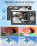 Чисто нов 4K 50MP фотоапарат за влогове – Автофокус, 32GB карта, 2 батерии, черен, сив или розов  , снимка 3