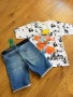 Нови Детски къси дънки и тениска H&M ръст 158, снимка 5