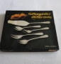 Комплект масивни посребрени десертни прибори чисто нови в кутия, снимка 3