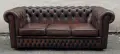 Оригиналне кожени диван Chesterfield Честърфийлд естествена телешка кожа Внос, снимка 2