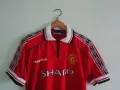 Manchester United Beckham Umbro 1998/1999/2000 оригинална тениска фланелка Бекъм Манчестър Юнайтед, снимка 5