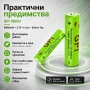 Акумулаторна батерия GPI 18650 3.7V 8800mAh за челници фенери глава прожектори лазери къмпинг лампи, снимка 2