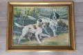 Картина масло - Hj. Frisch - Скандинавски художник, снимка 1