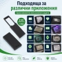 Джобна сгъваема ръчна лупа с LED осветление UV светлина за четене бижута фалшиви пари деца насекоми, снимка 2