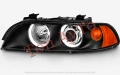Тунинг Фарове Angel Eyes за BMW E39 1997–2003 Черни Рефлекторни Комплект С Включени Крушки, снимка 7