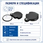 Мини джобна сгъваема ръчна лупа за четене работа монети увеличение, снимка 3