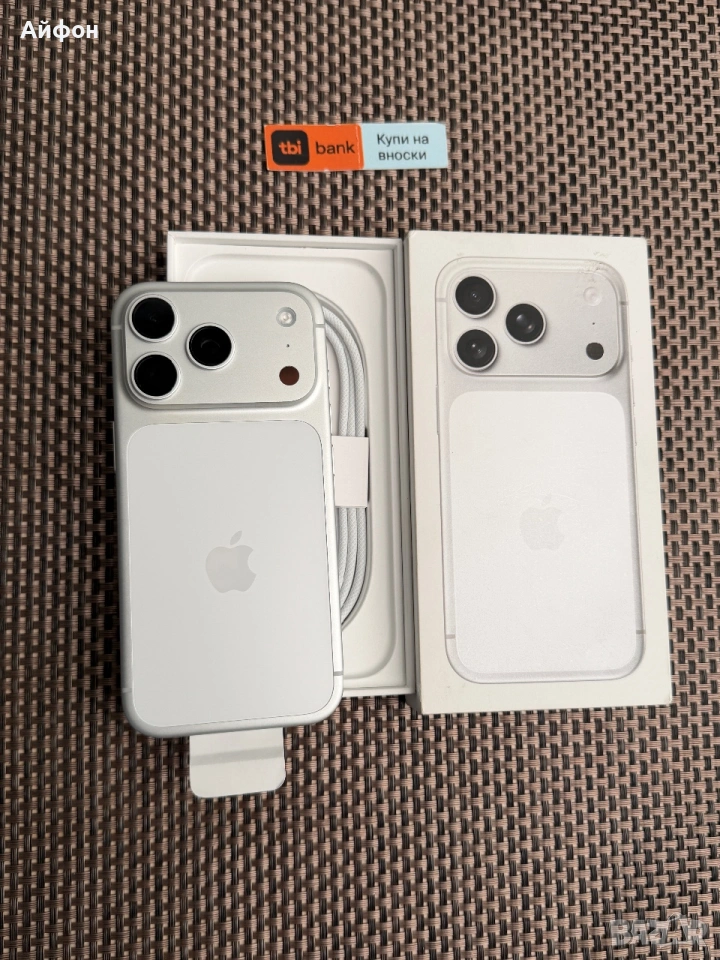 НОВ! *ЛИЗИНГ* iPhone 17 Pro 256Gb Silver ГАРАНЦИЯ, снимка 1