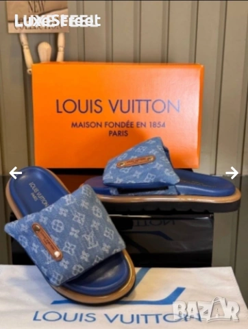 Louis Vuitton ⚜️Дамски Чехли 36-41н , снимка 3 - Чехли - 55080164