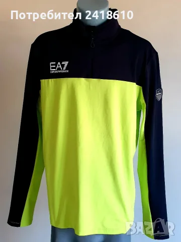Emporio Armani EA7 Stretch 3/4 Zip Mens Size XL / 2XL НОВО!  ОРИГИНАЛ! Мъжка Спортна Блуза!, снимка 5 - Спортни дрехи, екипи - 55316037