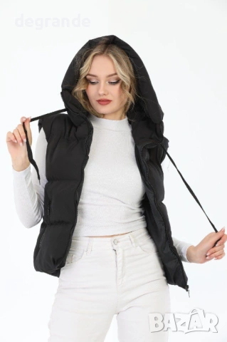 🎯🎯🎯Дамски Елек с Качулка  , снимка 2 - Елеци - 53963496