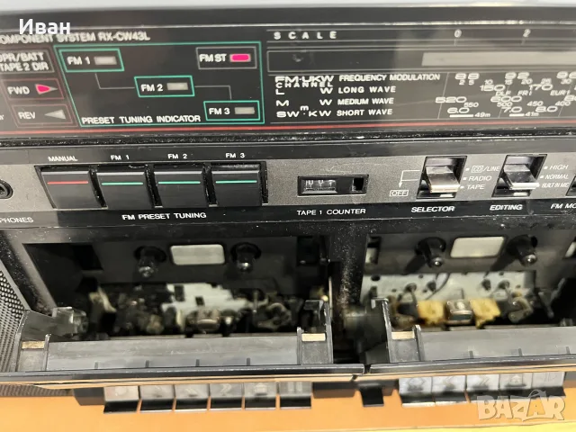 радиокасетофон Panasonic RX-CW43, снимка 3 - Радиокасетофони, транзистори - 55345938