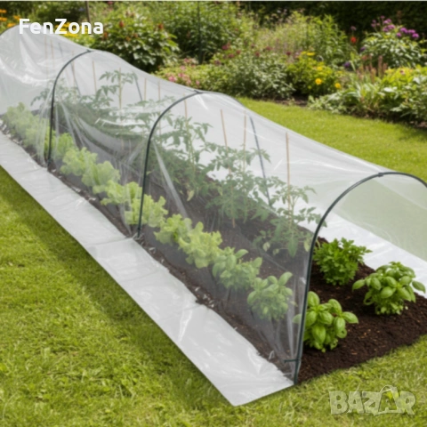 Мини оранжерия - компактна със здрава конструкция - 1,5 х 4 м, снимка 7 - Оранжерии - 54051526