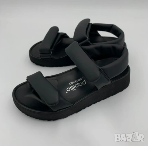 чехли /Сандалите Papillio Theda Black Natural Leather от Birkenstock номер 42, снимка 4 - Чехли - 54919988