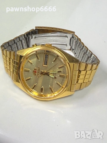 Винтидж автоматичен часовник Orient от 70-те години на миналия век, златист цвят