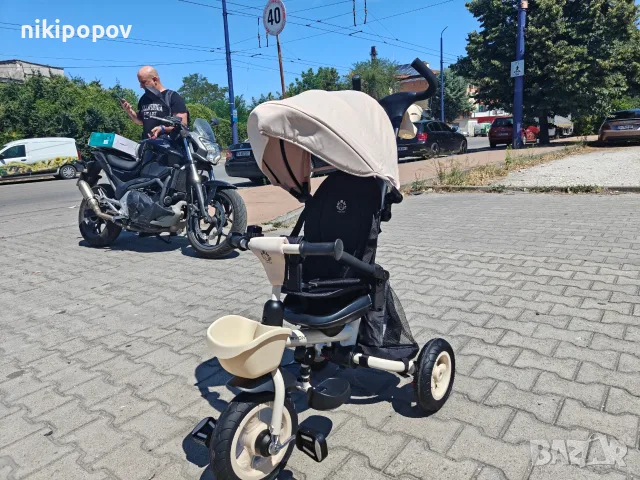 BYOX Детска триколка Flexy LUX бежов, снимка 7 - Детски велосипеди, триколки и коли - 55440162