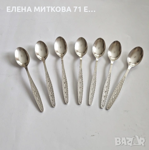 Посребрени лъжици МНЦ произв.СССР от време оно, снимка 9 - Прибори за хранене, готвене и сервиране - 54392582
