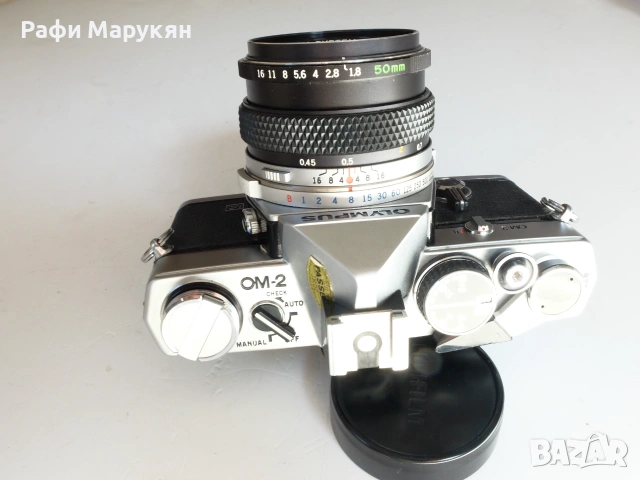ЛЕГЕНДАРНИЯТ "OLYMPUS OM-2"- перфектен комплект, снимка 4 - Фотоапарати - 55098660