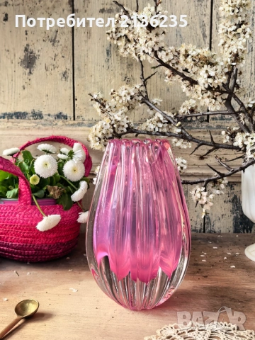 Ваза мурано, снимка 6 - Антикварни и старинни предмети - 54095564
