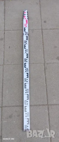 Телескопична измервателна лата Bosch GR 500 Professional,, снимка 6 - Измервателни инструменти - 55458278