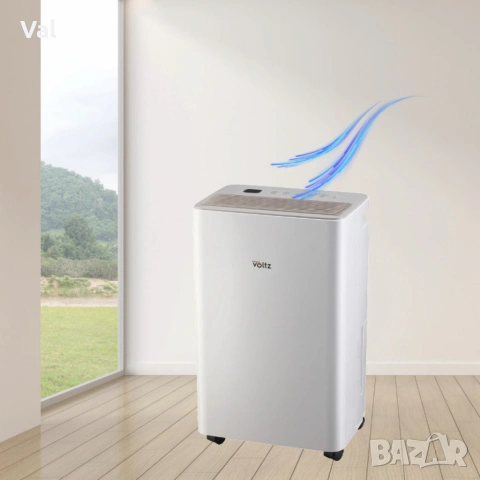 Обезвлажнител Voltz, за помещения до 45 м², LED дисплей, Таймер, Йонизатор, снимка 5 - Овлажнители и пречистватели за въздух - 54786126
