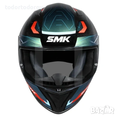 ПРОМОЦИЯ Мото каска за мотор SMK STELLAR SPORT FLIGHT Black/Blue/Orange 119 лв. / 60.84 €, снимка 3 - Аксесоари и консумативи - 54603664