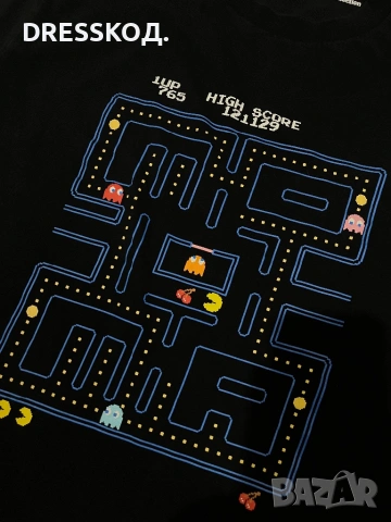 Uniqlo x Pac Man оригинална мъжка тениска, размер L, снимка 3 - Тениски - 54936925