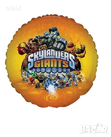 Skylanders Скайландерс кръгъл фолио фолиев балон хелий или въздух парти рожден ден