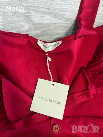 Нова дамска рокля ANGEL FASHION | Размер S | С етикет, снимка 5 - Рокли - 55095272