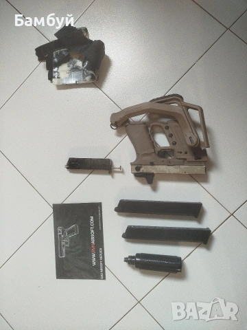 Airsoft Glock 18 (Raven) CARBINE SET + 3 пълнителя – Full Auto, снимка 6 - Въздушно оръжие - 53991577