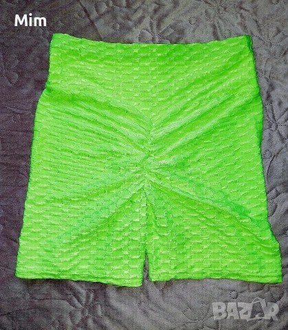 L Неоново зелен, къс ,спортен клин, снимка 6 - Клинове - 53980440
