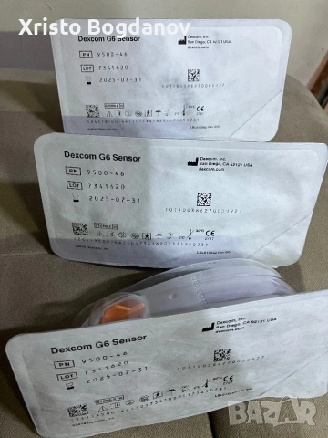 Сензори за кръвна захар ,,Dexcom G6” 3 бр., снимка 2 - Друга електроника - 54122331