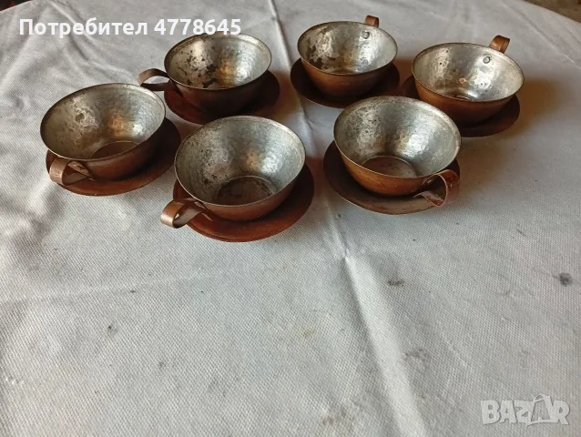 винтиш,медни чаши за кафе , снимка 3 - Чаши - 55424611