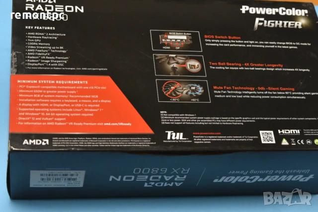Видео карта POWERCOLOR FIGHTER AMD RADEON RX 6800 16G , снимка 2 - Видеокарти - 54252731