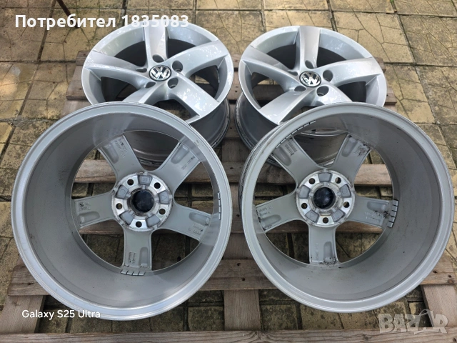 Лети джанти 16ки 5х112 VW, снимка 9 - Гуми и джанти - 55262193