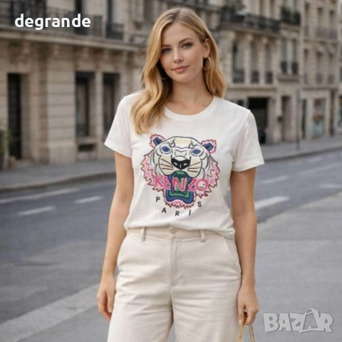 👚Дамска Тениска💫Kenzo💫Лого Бродерия