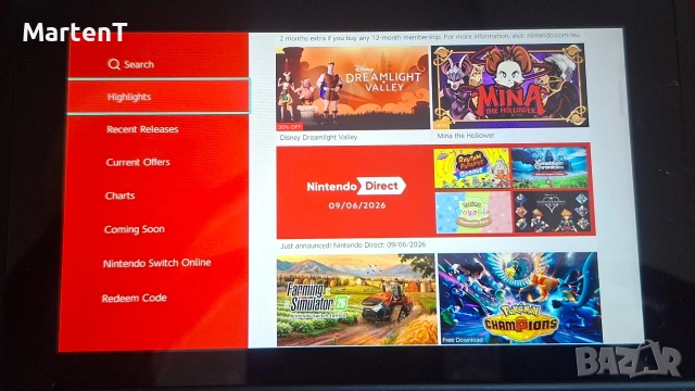 Nintendo Switch Neon Red/Blue (V1 unpatched) с екстри и хак, снимка 6 - Nintendo конзоли - 55204139