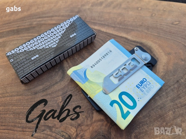 Сгъваем нож SOG Cash Card щипка за пари и карти EZ-4, снимка 5 - Ножове - 54257678