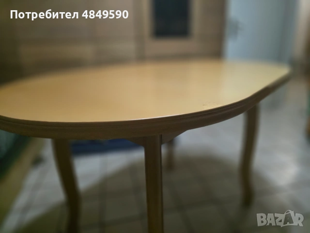 Разтегателна маса+6 стола, снимка 2 - Маси - 54821887