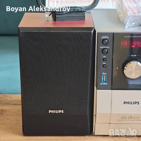 Philips MCM204 — Микро Hi-Fi Система с USB Direct, CD и Касета (Пълен Комплект с Кутия) , снимка 4 - Аудиосистеми - 55416815